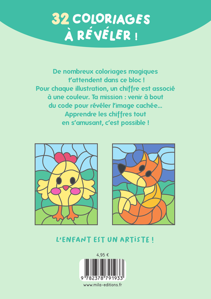 Place Des Enseignants Mon Bloc De Coloriages Magiques Les Chiffres