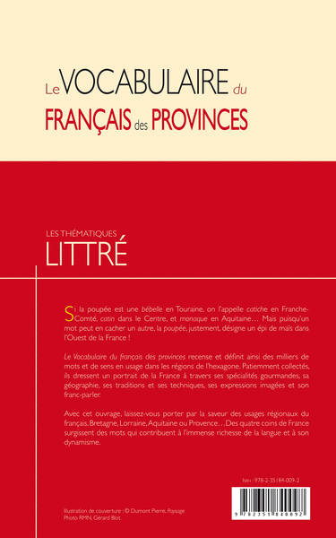  Le vocabulaire du français des provinces
