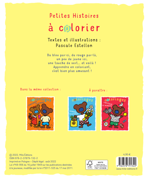  Coloriages : Nounours est un artiste
