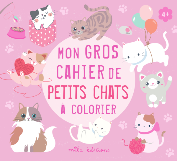 Mon gros cahier de petits chats à colorier