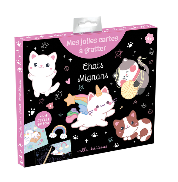 Mes jolies cartes à gratter - Chats mignons