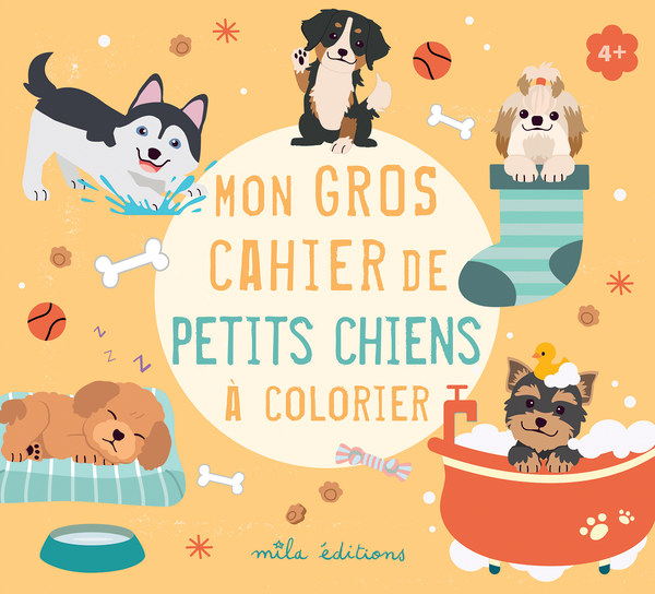 Mon gros cahier de petits chiens à colorier