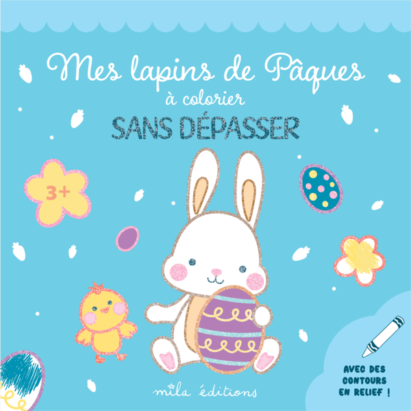 Mes lapins de Pâques à colorier sans dépasser