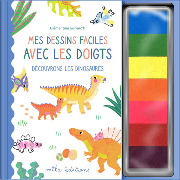 Mes dessins faciles avec les doigts - Découvrons les dinosaures