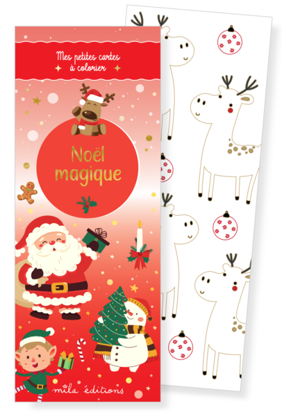 Noël magique - Mes petites cartes à colorier