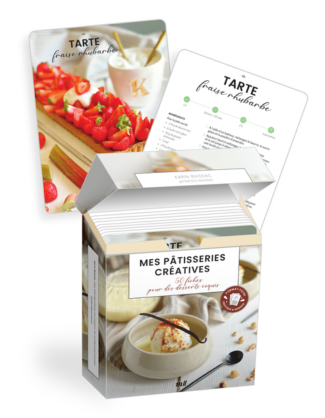 Mes pâtisseries créatives - 50 fiches pour des desserts exquis (coffret)