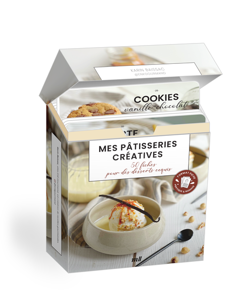 Mes pâtisseries créatives - 50 fiches pour des desserts exquis (coffret)