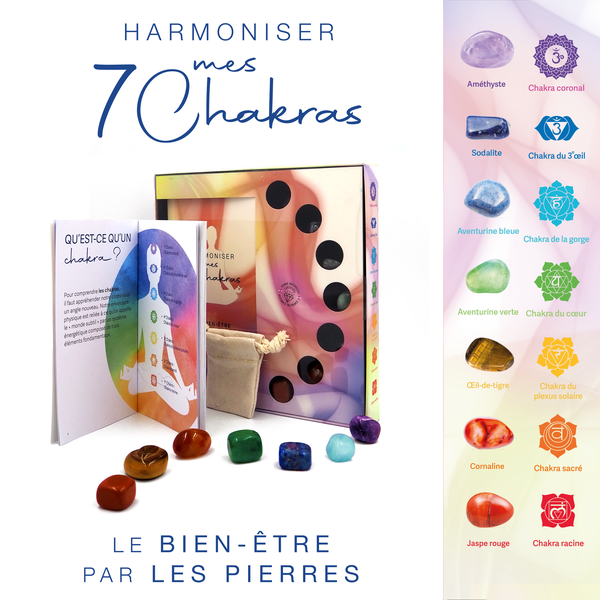 Harmoniser mes 7 chakras - Le bien-être par les pierres (coffret)