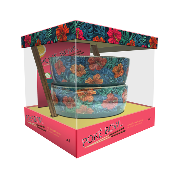 Coffret Poké bowl - Avec plus de 30 recettes de cuisine hawaïenne !