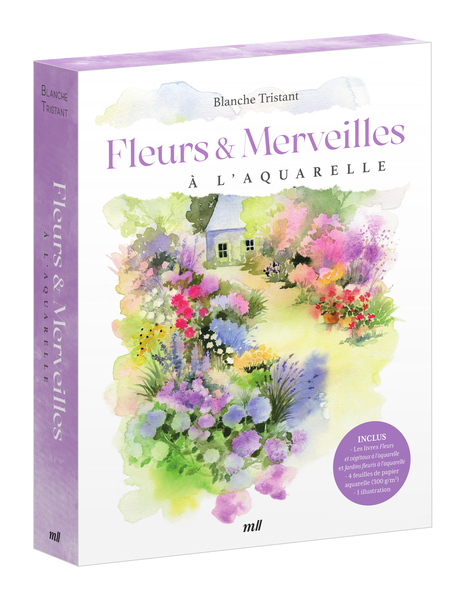 Fleurs et Merveilles à l'aquarelle (coffret)