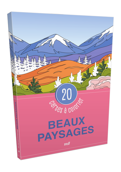 Beaux paysages - 20 cartes à colorier