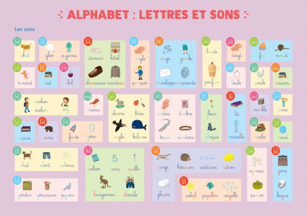  Les Posters de l'école - Alphabet : lettres et sons