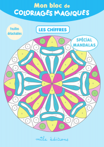 Mon bloc de coloriages magiques - Les chiffres, spécial mandalas