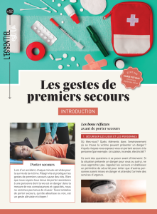 Les gestes de premiers secours (dépliant)
