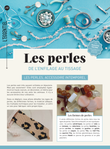 Les perles (dépliant)