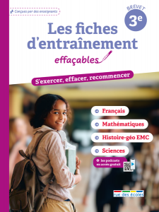 Les fiches d'entraînement effaçables 3e - Brevet