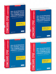 Lot « Concours CPGE scientifiques » Oral de mathématiques des grandes écoles - Analyse (4&nbsp;titres)