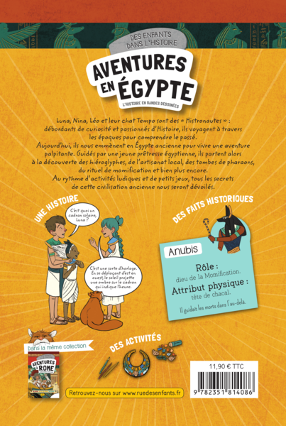  Des enfants dans l'Histoire : Aventures en Égypte