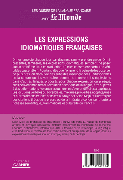  Les expressions idiomatiques françaises