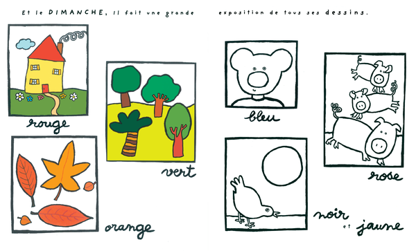  Coloriages : Nounours est un artiste