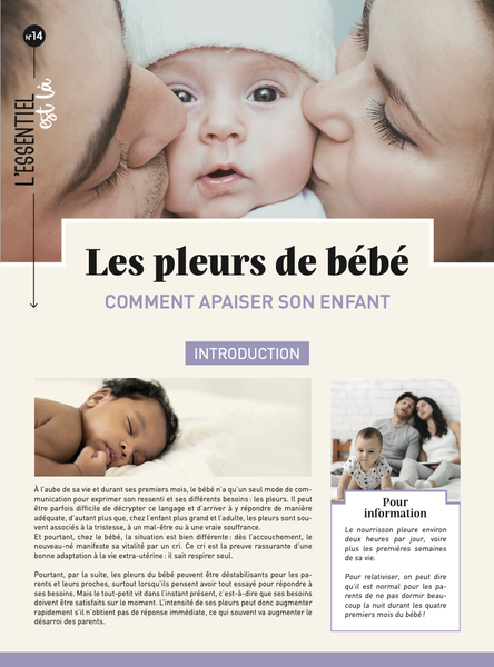 Les pleurs de bébé (dépliant)