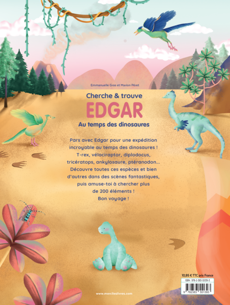  Cherche & trouve Edgar, Au temps des dinosaures