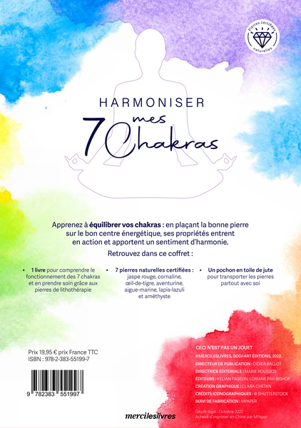  Coffret - Harmoniser mes 7 chakras