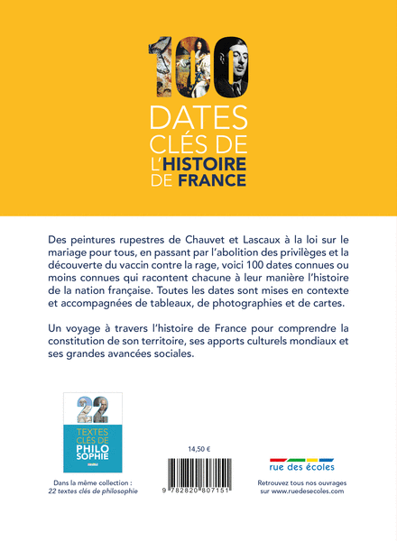  100 dates clés de l'Histoire de France