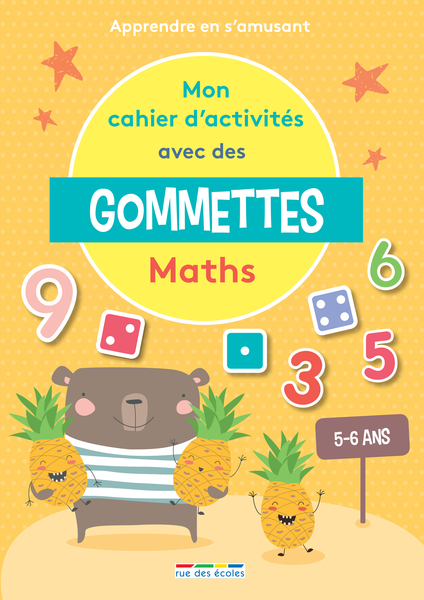 Mon cahier d'activités avec des gommettes - Maths - 5-6 ans