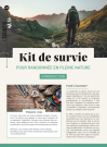 Kit de survie pour randonnée en pleine nature (dépliant)